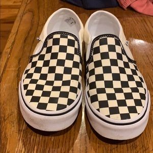 Vans checker shoes